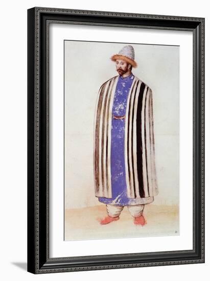 Tartar or Uzbek Man-John White-Framed Giclee Print