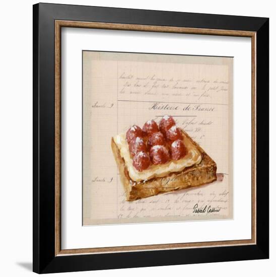 Tartine aux Framboises-Pascal Cessou-Framed Art Print