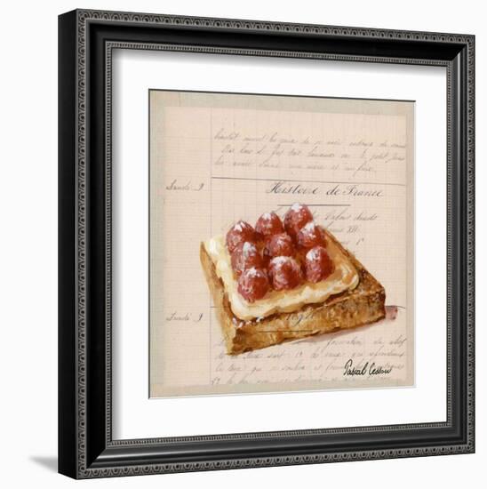 Tartine aux Framboises-Pascal Cessou-Framed Art Print