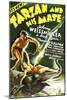 Tarzan and His Mate, Johnny Weissmuller, Maureen O'Sullivan, 1934-null-Mounted Art Print