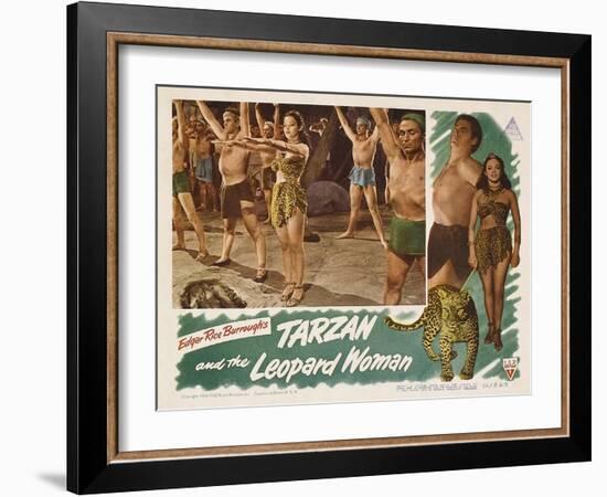 Tarzan and the Leopard Woman, 1946-null-Framed Art Print