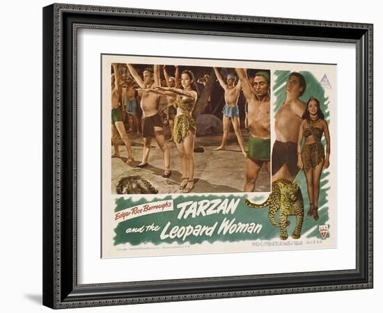 Tarzan and the Leopard Woman, 1946-null-Framed Art Print