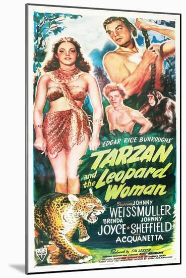 Tarzan and the Leopard Woman-null-Mounted Art Print