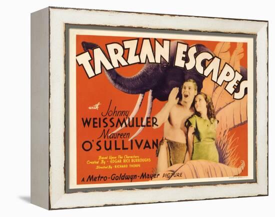 Tarzan Escapes, 1936-null-Framed Stretched Canvas