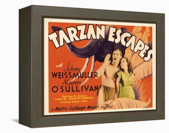 Tarzan Escapes, 1936-null-Framed Stretched Canvas