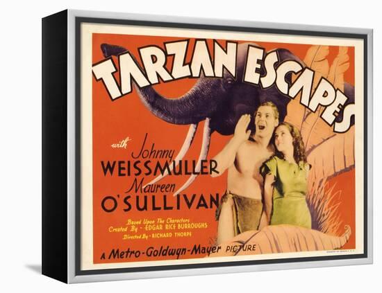 Tarzan Escapes, 1936-null-Framed Stretched Canvas