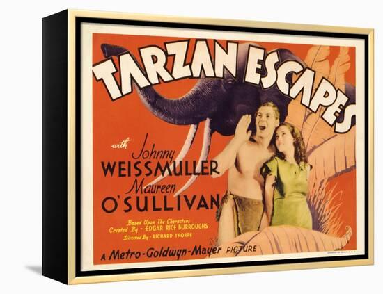 Tarzan Escapes, 1936-null-Framed Stretched Canvas