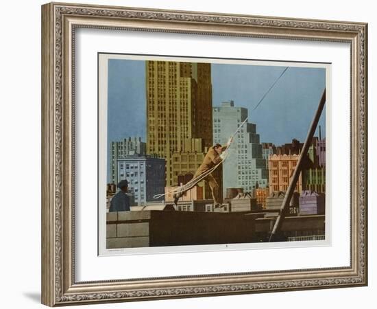 Tarzan's New York Adventure, 1942-null-Framed Art Print