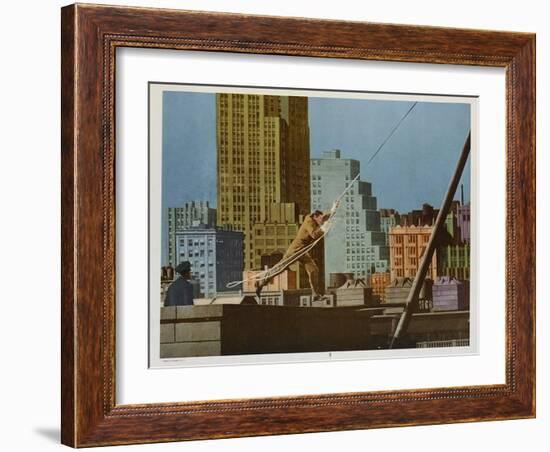 Tarzan's New York Adventure, 1942-null-Framed Art Print