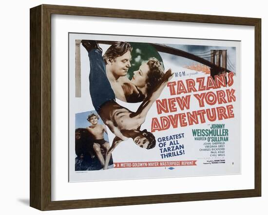 Tarzan's New York Adventure, 1942-null-Framed Art Print