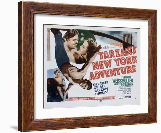 Tarzan's New York Adventure, 1942-null-Framed Art Print