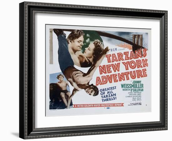 Tarzan's New York Adventure, 1942-null-Framed Art Print