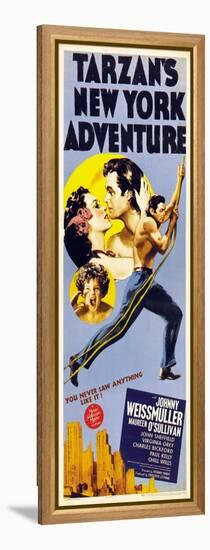 Tarzan's New York Adventure, 1942-null-Framed Stretched Canvas