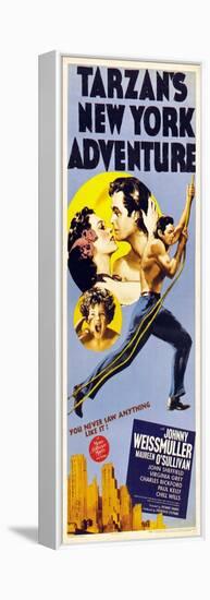 Tarzan's New York Adventure, 1942-null-Framed Stretched Canvas