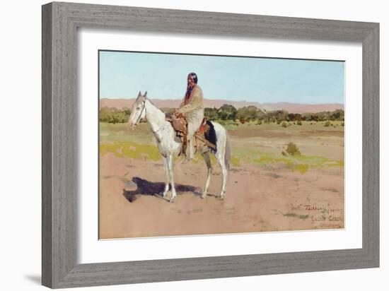 Tashkoniy (Herder), Cache Creek, Oklahoma-Henry Francois Farny-Framed Giclee Print