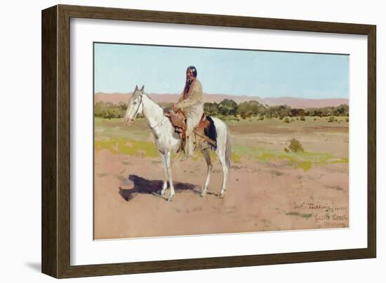 Tashkoniy (Herder), Cache Creek, Oklahoma-Henry Francois Farny-Framed Giclee Print