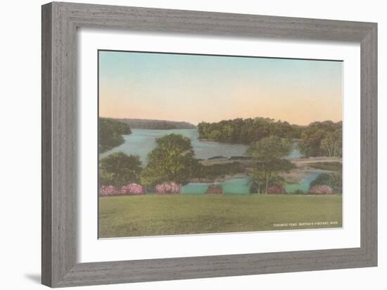 Tashwood Pond, Martha's Vineyard-null-Framed Art Print