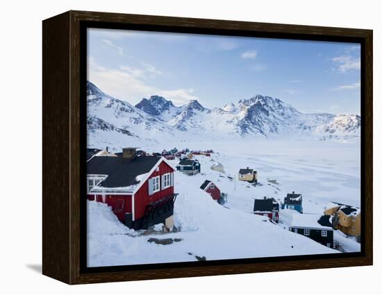 Tasiilaq, Greenland, Winter-Peter Adams-Framed Premier Image Canvas