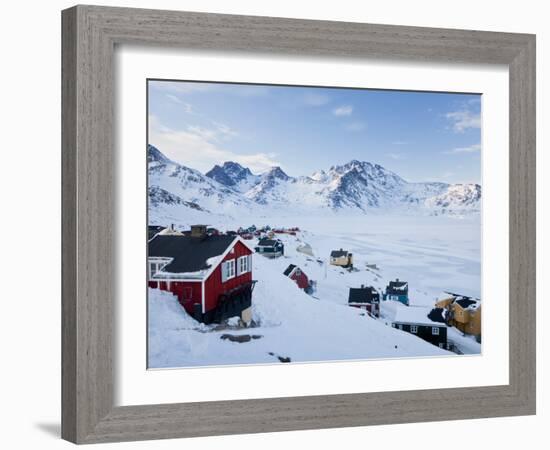 Tasiilaq, Greenland, Winter-Peter Adams-Framed Photographic Print