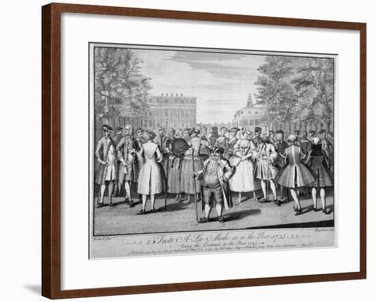 'Taste a-la-mode as in the year 1735 - being the contrast to the year 1745', 1749-Evan Davis-Framed Giclee Print