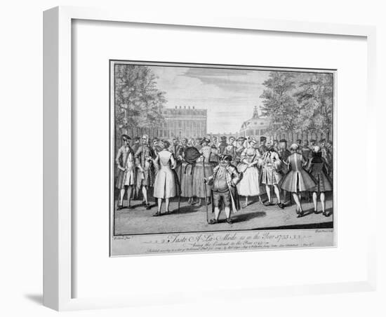 'Taste a-la-mode as in the year 1735 - being the contrast to the year 1745', 1749-Evan Davis-Framed Premium Giclee Print