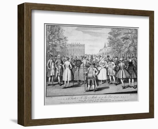 'Taste a-la-mode as in the year 1735 - being the contrast to the year 1745', 1749-Evan Davis-Framed Giclee Print