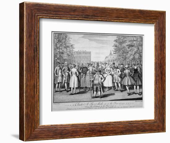 'Taste a-la-mode as in the year 1735 - being the contrast to the year 1745', 1749-Evan Davis-Framed Giclee Print