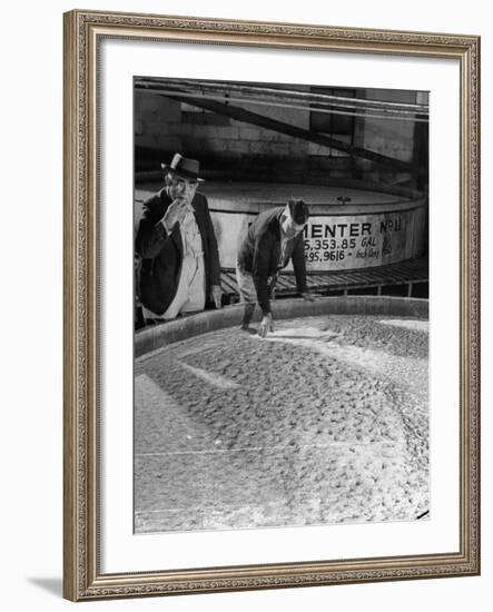 Tasters Testing Whiskey at Jack Daniels Distillery-Ed Clark-Framed Photographic Print