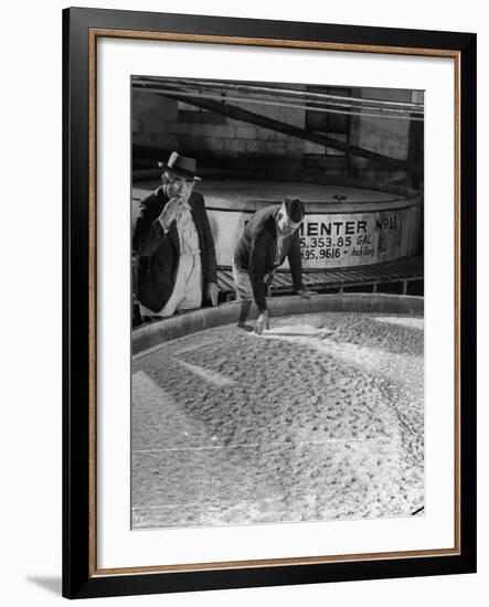 Tasters Testing Whiskey at Jack Daniels Distillery-Ed Clark-Framed Photographic Print