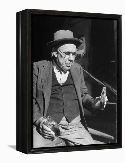 Tasters Testing Whiskey at the Jack Daniels Distillery-Ed Clark-Framed Premier Image Canvas