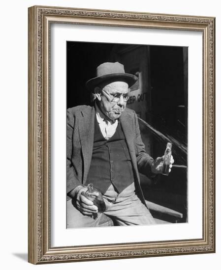 Tasters Testing Whiskey at the Jack Daniels Distillery-Ed Clark-Framed Photographic Print