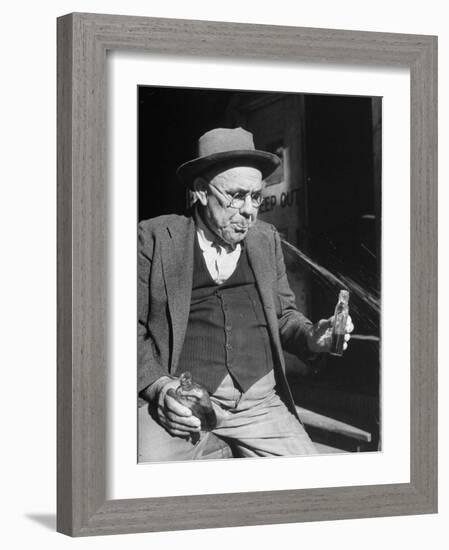 Tasters Testing Whiskey at the Jack Daniels Distillery-Ed Clark-Framed Photographic Print