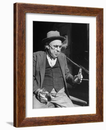Tasters Testing Whiskey at the Jack Daniels Distillery-Ed Clark-Framed Photographic Print
