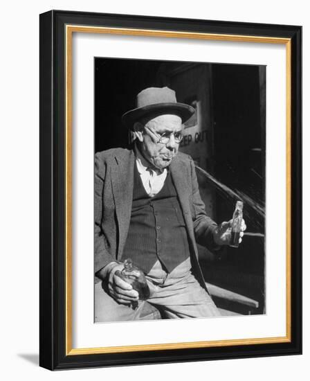 Tasters Testing Whiskey at the Jack Daniels Distillery-Ed Clark-Framed Photographic Print