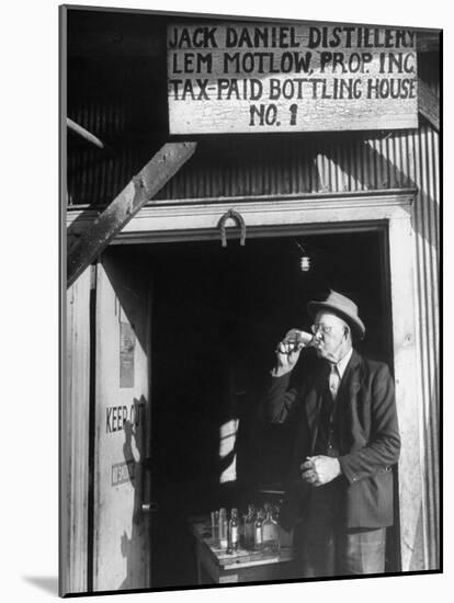 Tasters Testing Whiskey at the Jack Daniels Distillery-Ed Clark-Mounted Photographic Print