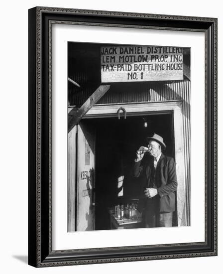 Tasters Testing Whiskey at the Jack Daniels Distillery-Ed Clark-Framed Photographic Print