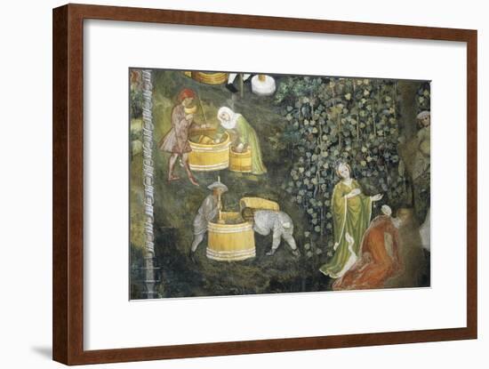 Tasting New Must Fresco Attributed to Bohemian Master Venceslao-null-Framed Giclee Print