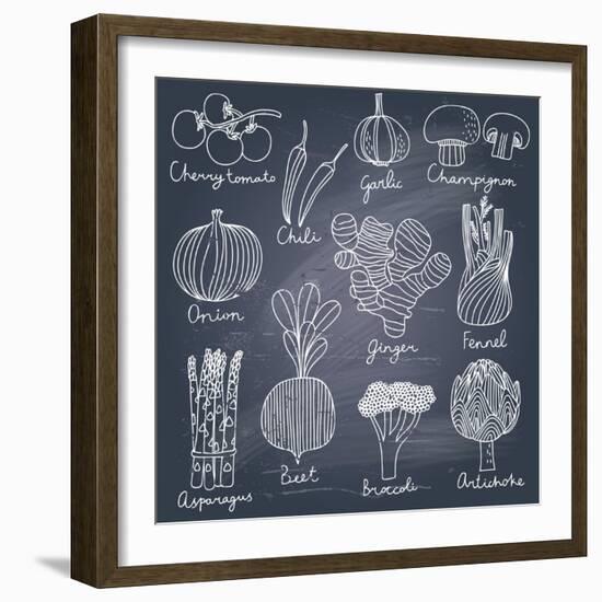 Tasty Vegetables-smilewithjul-Framed Premium Giclee Print