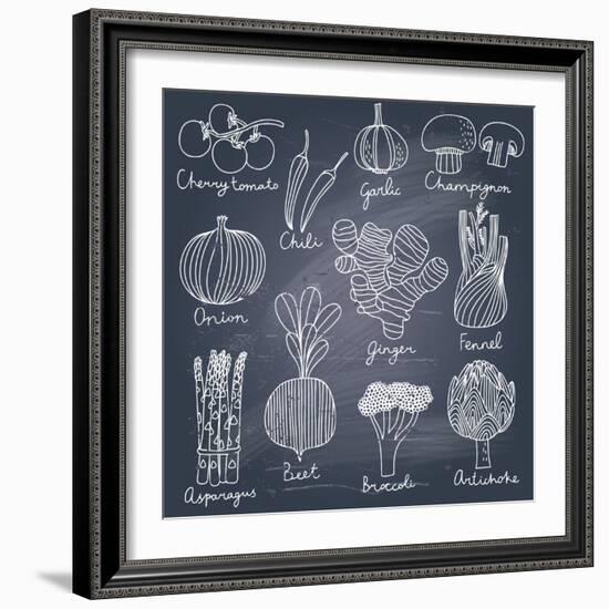 Tasty Vegetables-smilewithjul-Framed Premium Giclee Print