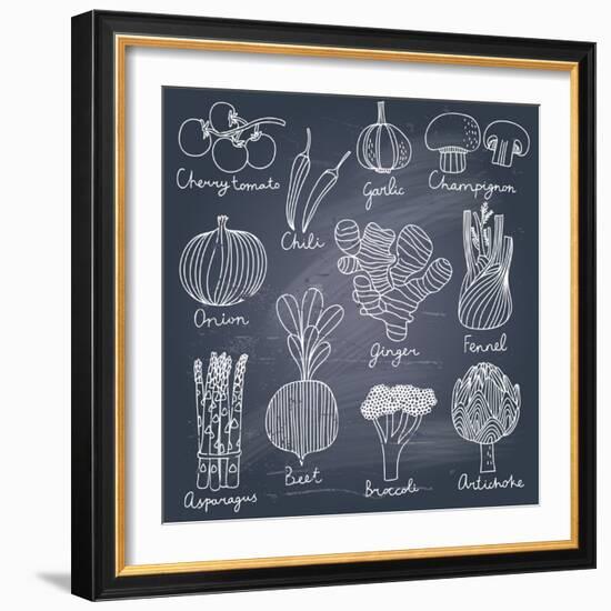 Tasty Vegetables-smilewithjul-Framed Premium Giclee Print