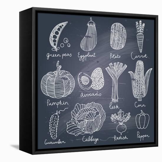 Tasty Vegetables-smilewithjul-Framed Stretched Canvas