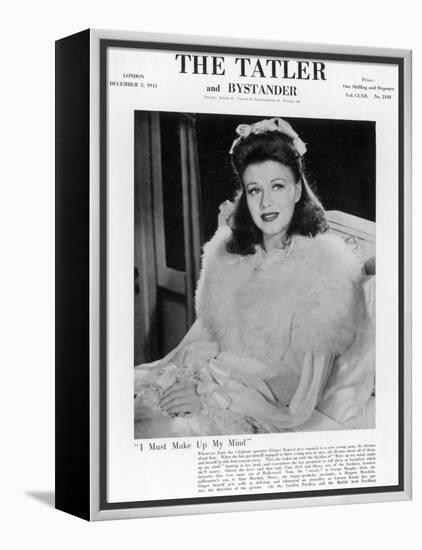 Tatler Front-Cover: Ginger Rogers-null-Framed Premier Image Canvas