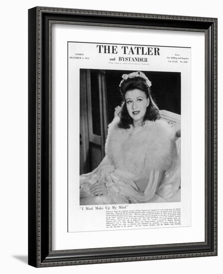 Tatler Front-Cover: Ginger Rogers-null-Framed Photographic Print