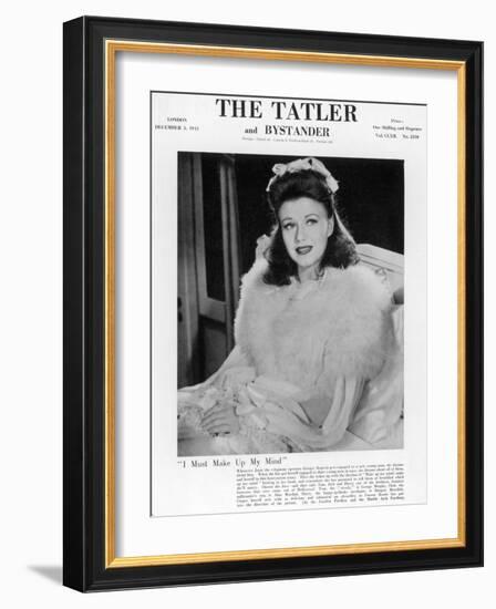 Tatler Front-Cover: Ginger Rogers-null-Framed Photographic Print