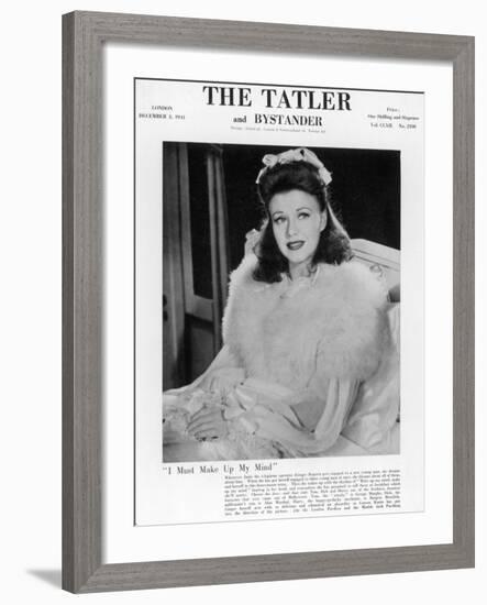 Tatler Front-Cover: Ginger Rogers-null-Framed Photographic Print