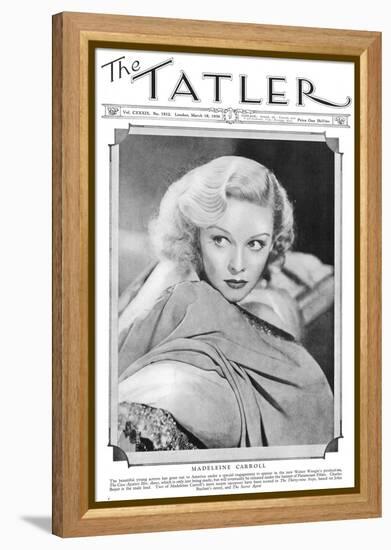 Tatler Front-Cover: Madeleine Carroll-null-Framed Premier Image Canvas