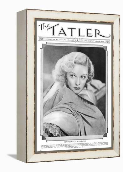 Tatler Front-Cover: Madeleine Carroll-null-Framed Premier Image Canvas