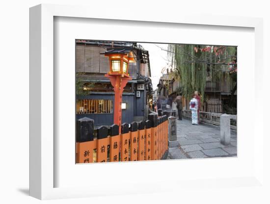 Tatsumi Bashi, the Bridge from Memoirs of a Geisha Novel, Gion District (Geisha Area), Kyoto, Japan-Stuart Black-Framed Photographic Print