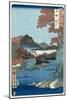 Tatsuta River, Yamato Province-Ando Hiroshige-Mounted Giclee Print
