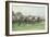 Tattenham Corner, the Epsom Derby, (Coloured Chalks and Bodycolour on Paper)-Gilbert Holiday-Framed Giclee Print